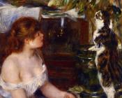 皮埃尔 奥古斯特 雷诺阿 : Girl and Cat